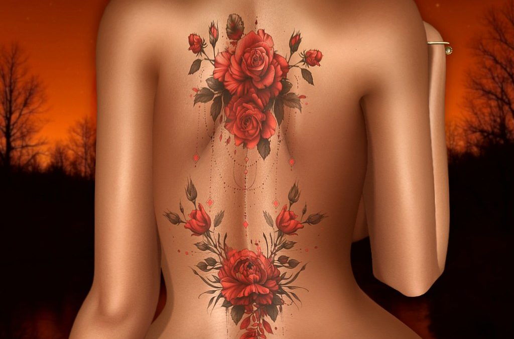 Venus “CATHERINE” Back Tattoo