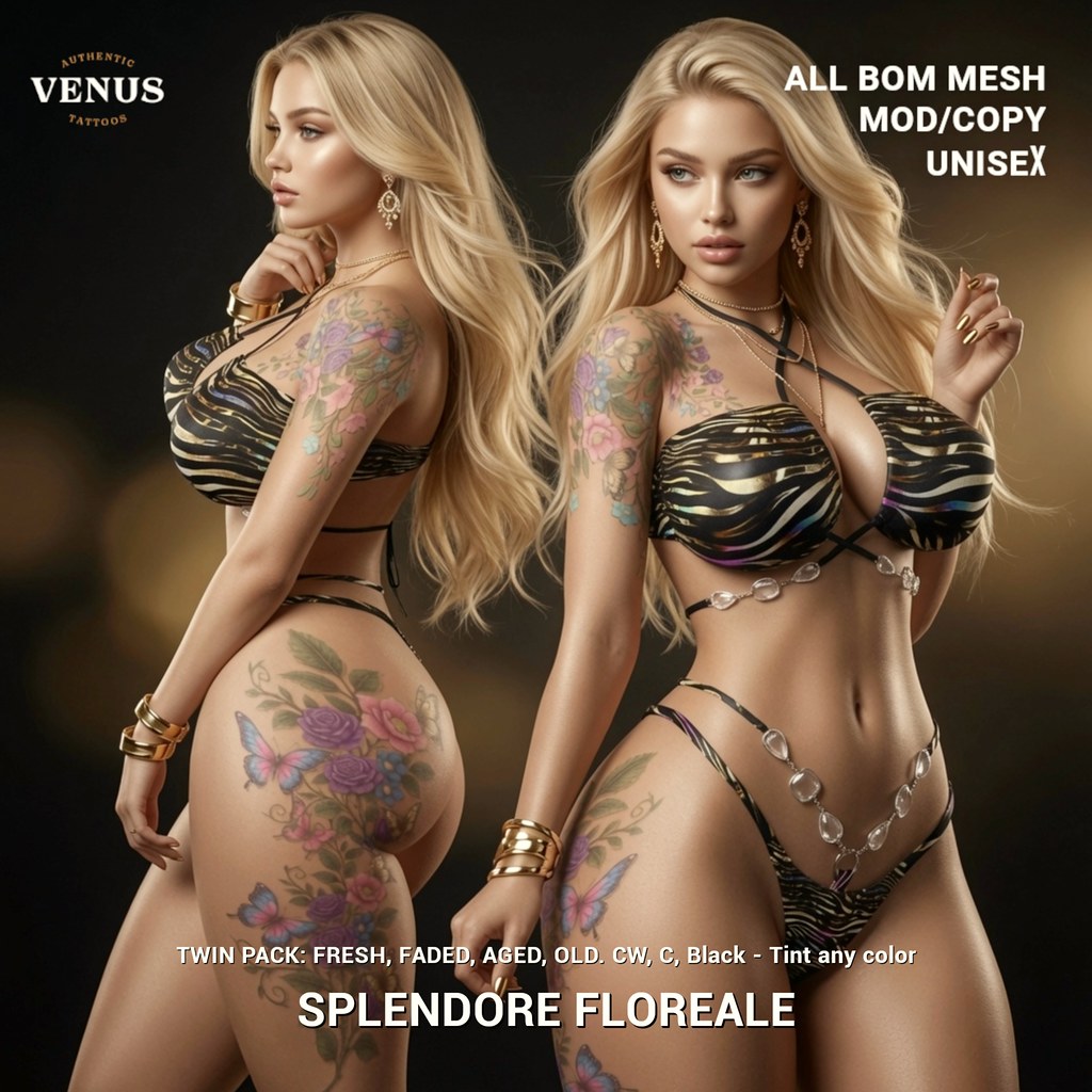 Splendore Floreale Twin Pack Tattoos