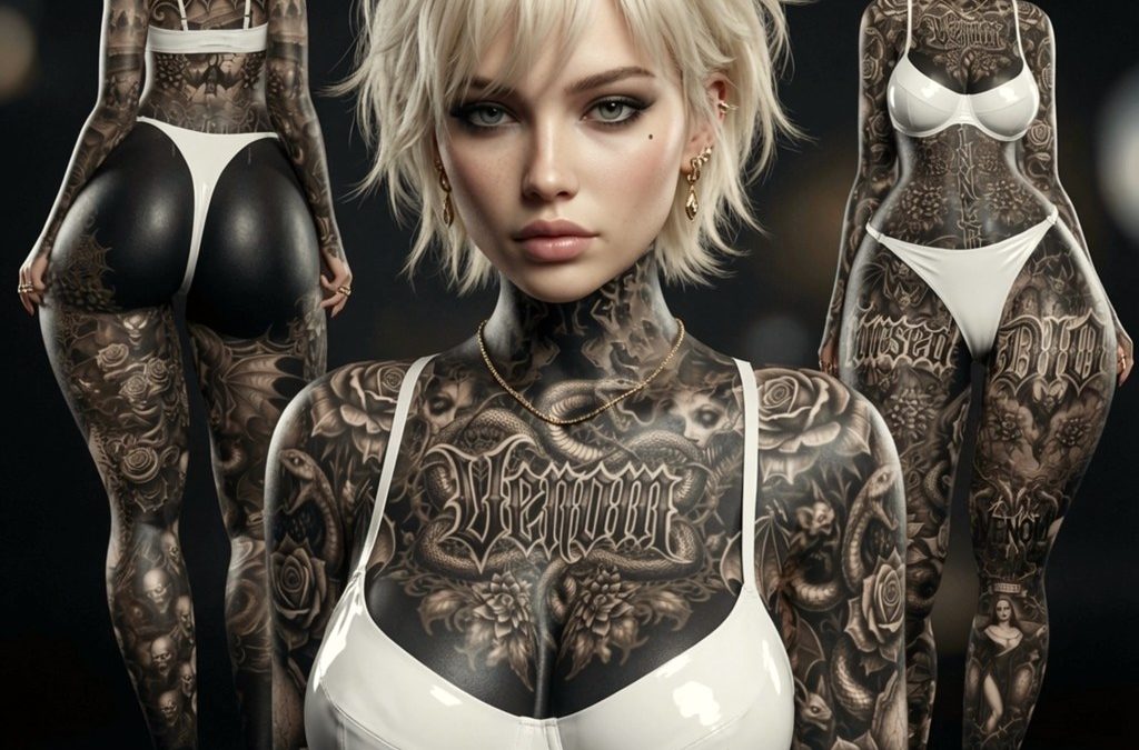Venus VENOM Full Body Tattoo