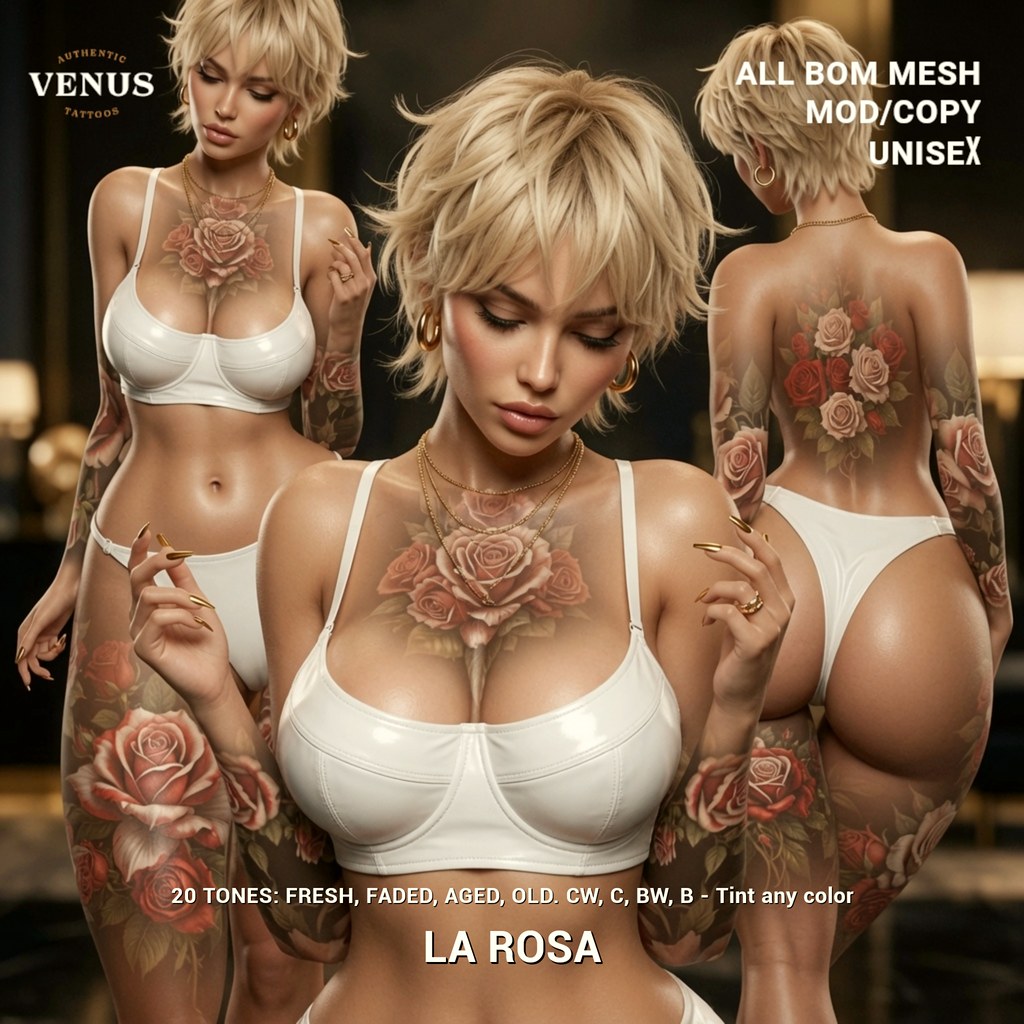 Venus LA ROSA Premium Tattoo