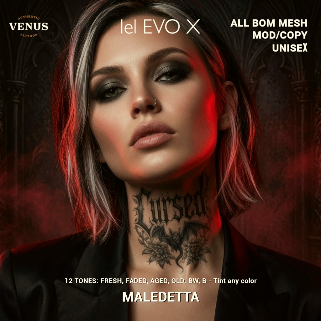 MALEDETTA — Venus Tattoos | Lel EVO X